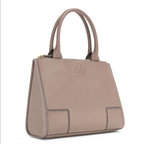 Tory Burch Handbags - *SOLD* Tory Burch Leather Tote Bag in French Grey